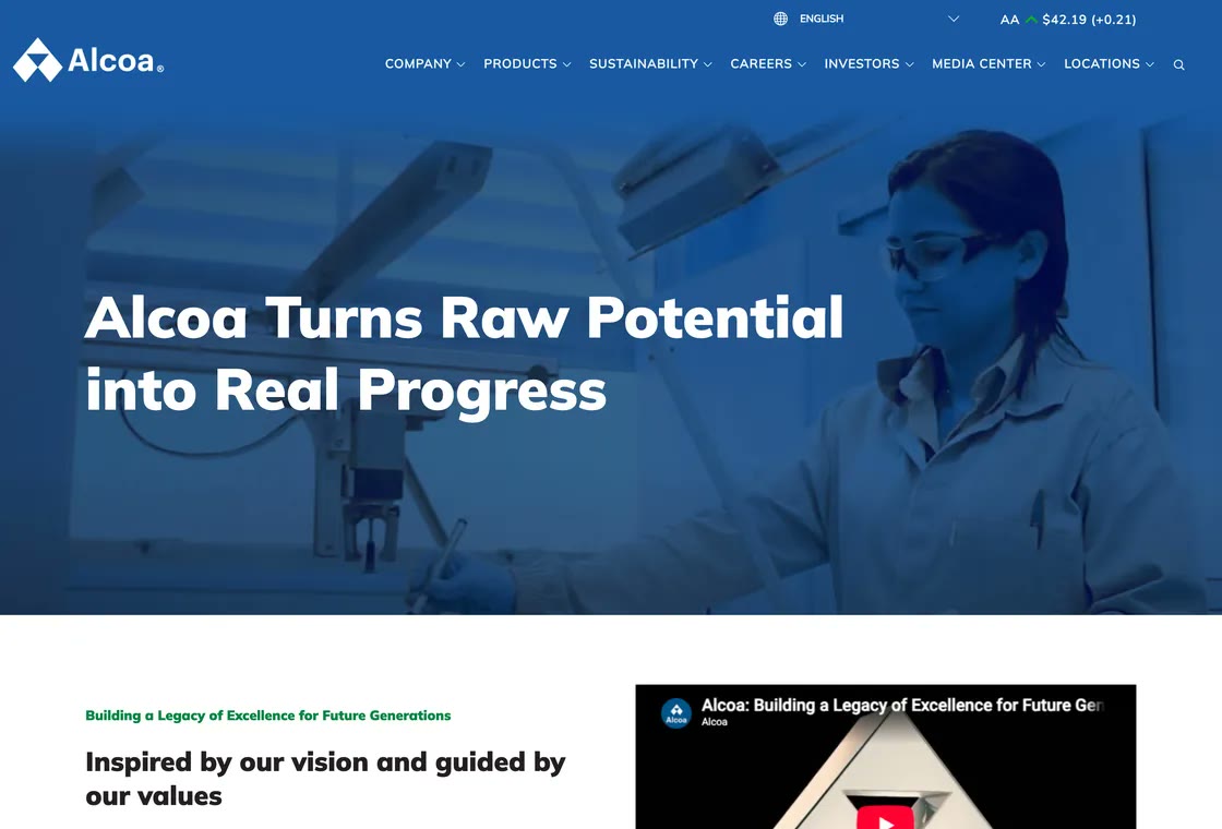Alcoa website