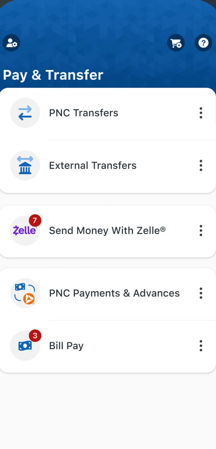 PNC app screen 2