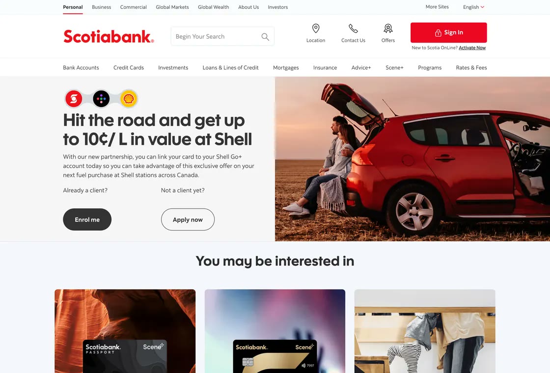 Scotiabank website